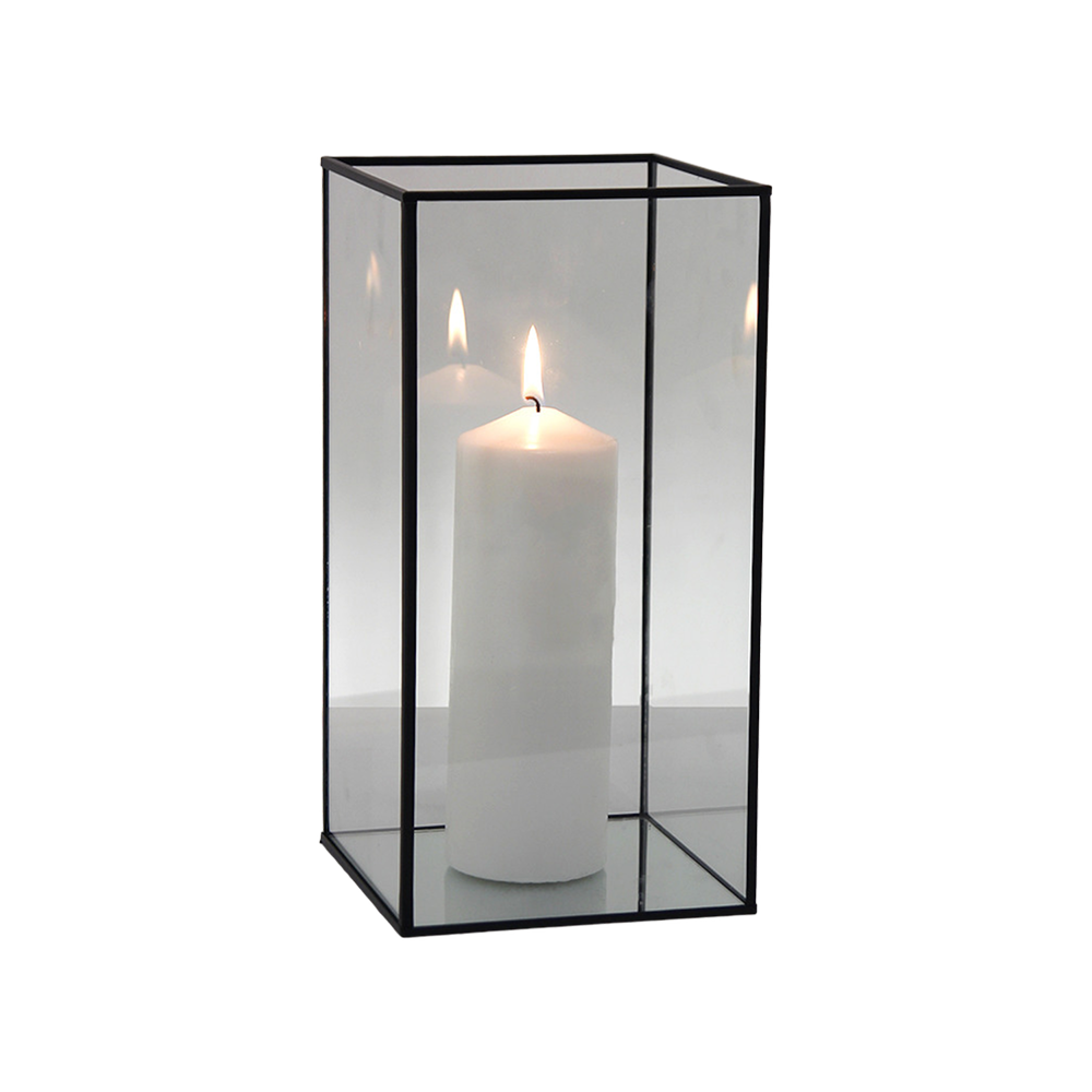 The Surby Black Box Lantern 30cm Array Wedding and Event Hire