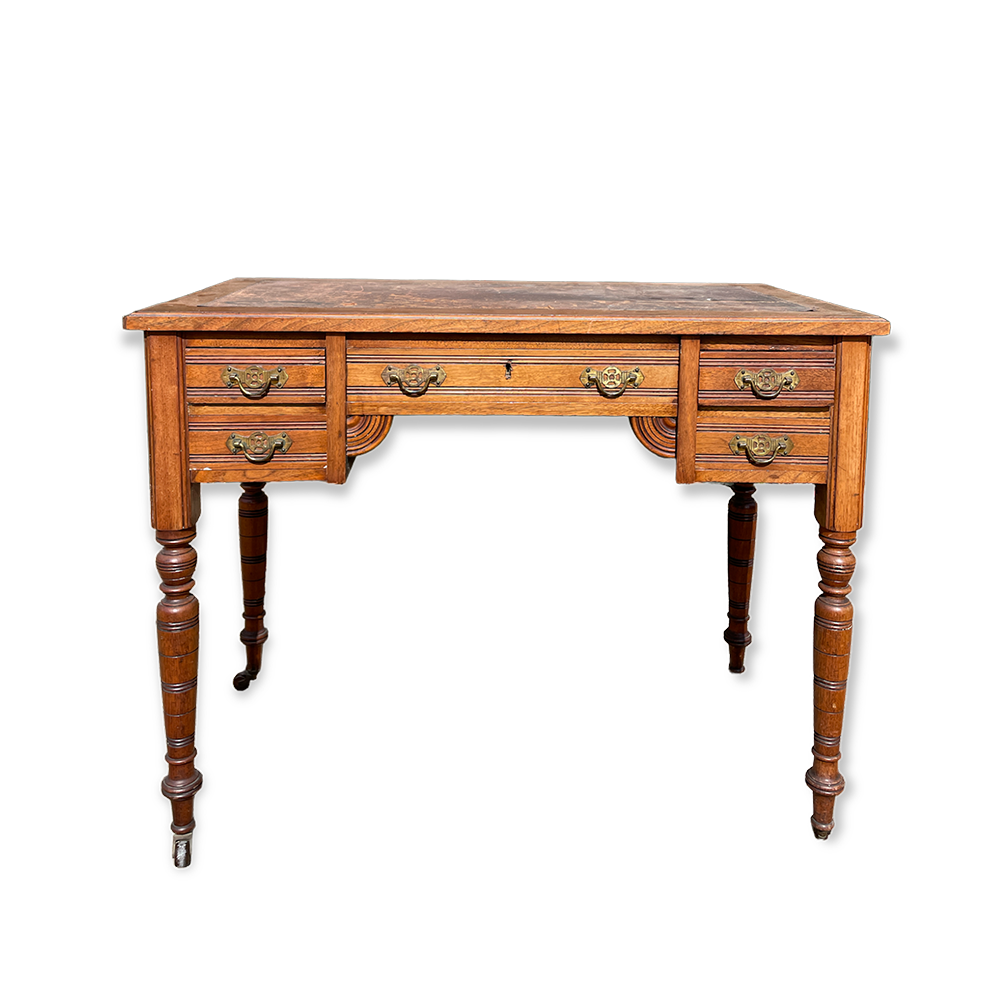 The Arles Antique Wooden Desk Array Wedding and Event Hire