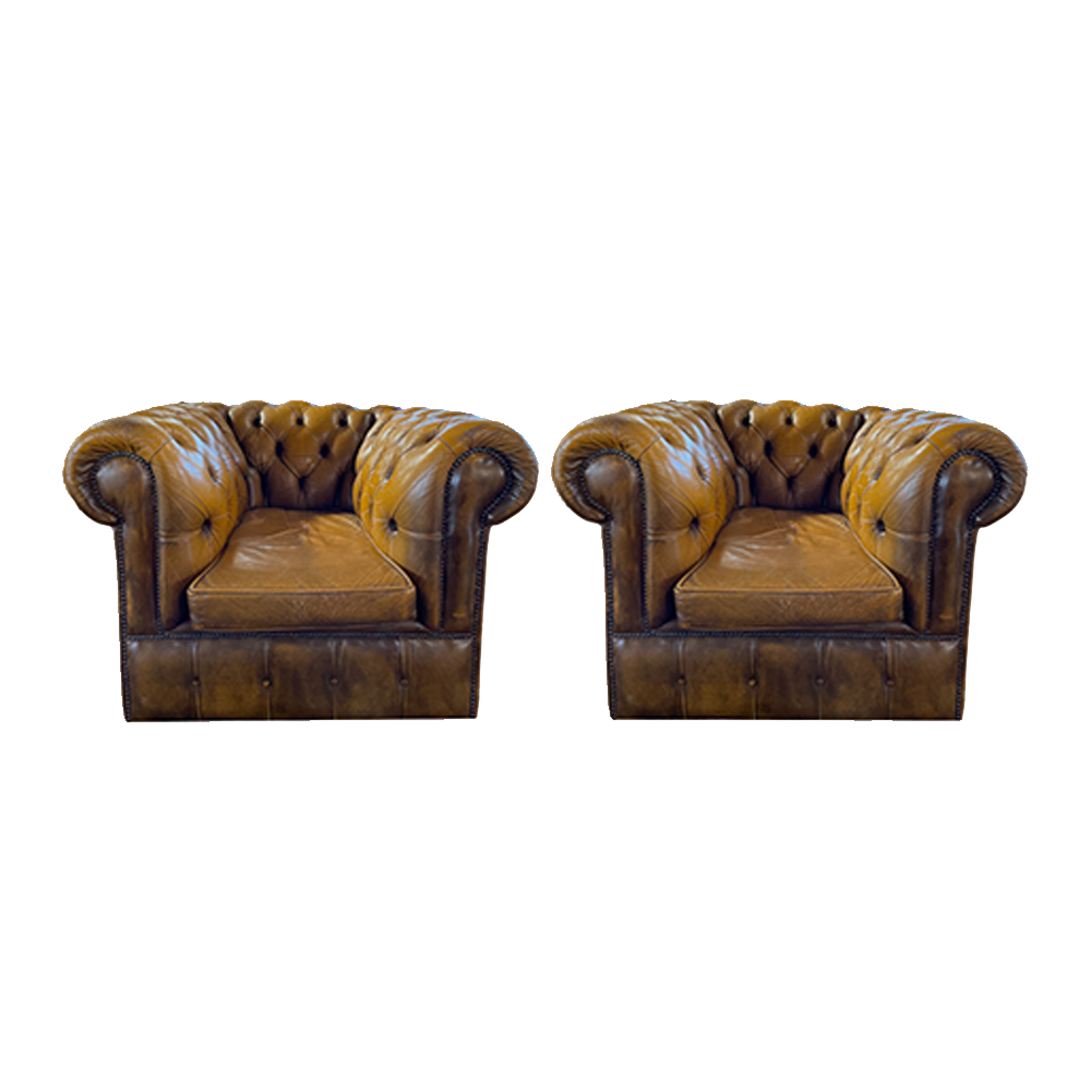 The Heywood Leather Chesterfield Chair Array Wedding and Event Hire