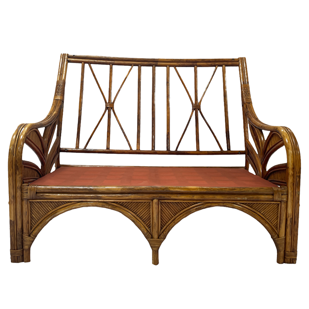 The Mattoon Large Cane Sofa Array Wedding and Event Hire