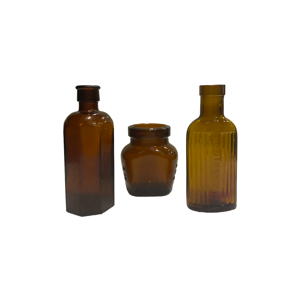 The Arya Medium Brown Glass Vase Array Wedding and Event Hire