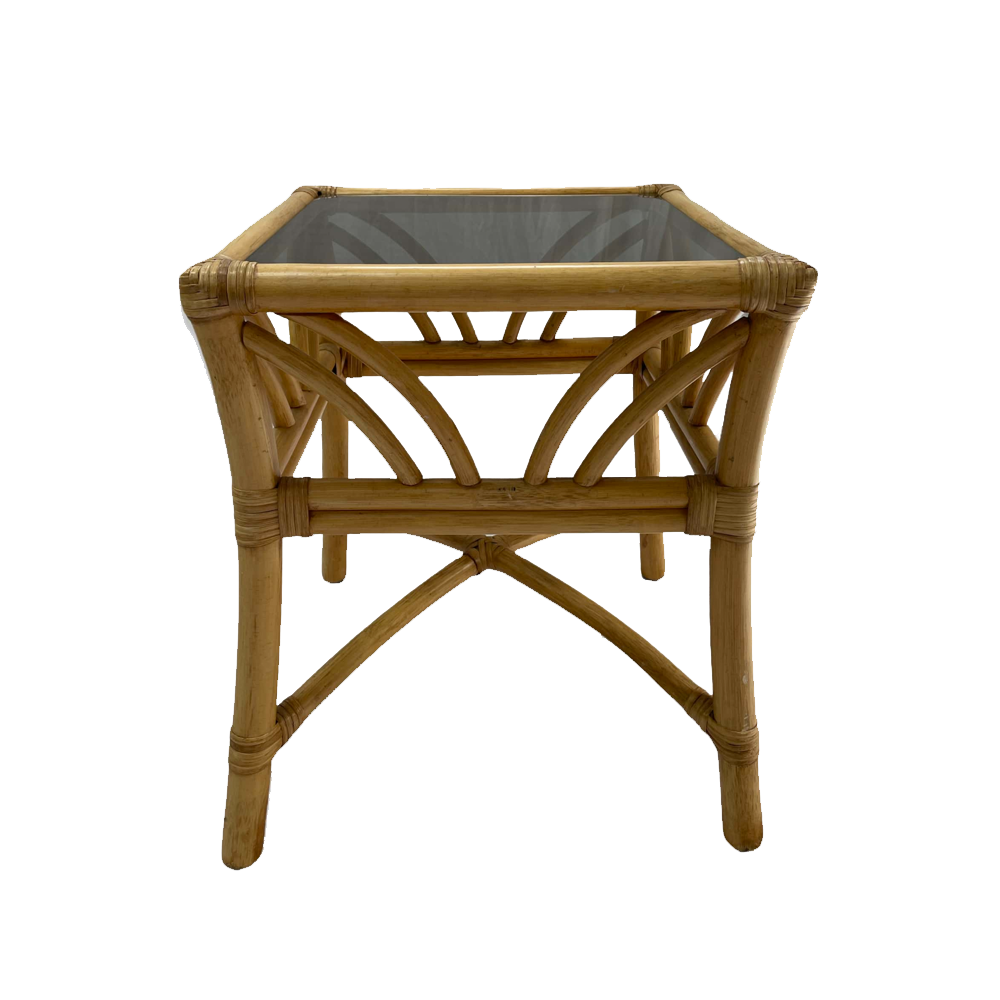 The Burbank Vintage Cane Side Table Array Wedding and Event Hire