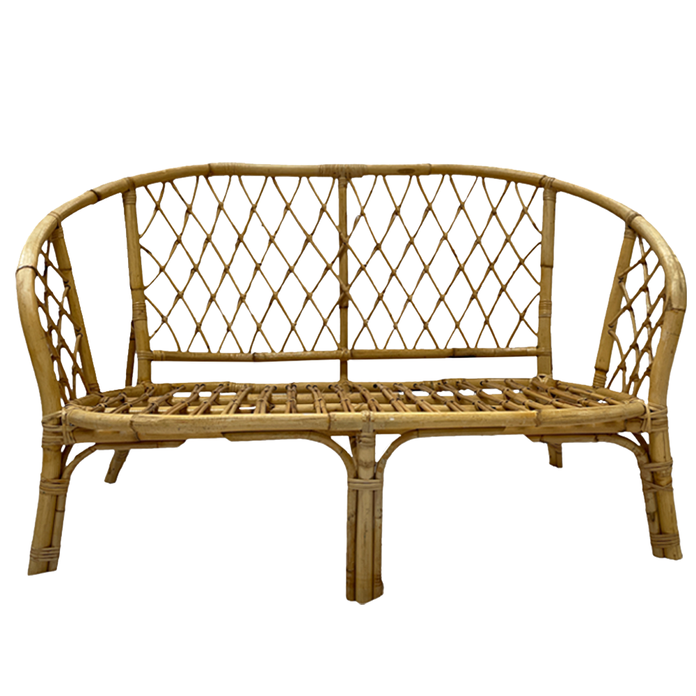 The Ozark Cane Sofa Array Wedding and Event Hire