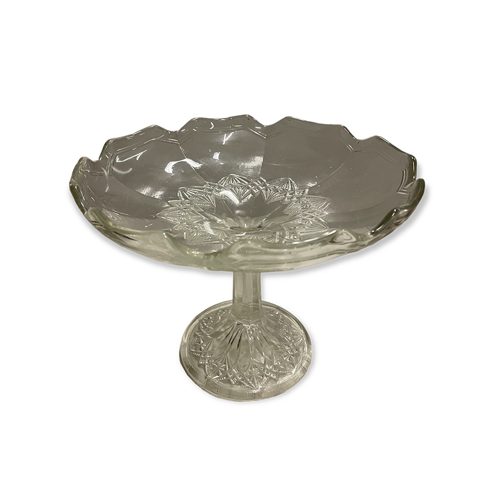 The Norham Glass Cake Stand Array Wedding and Event Hire