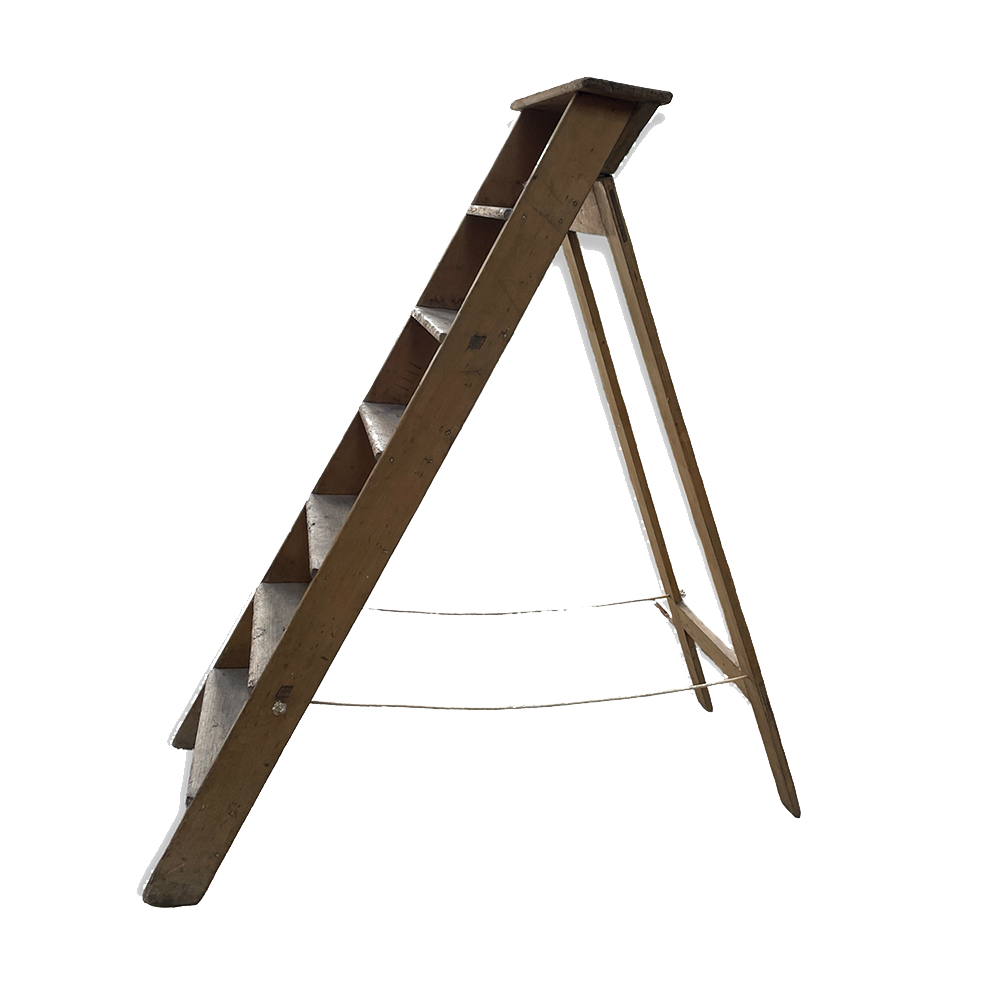 The Oslo Vintage Wooden Ladder Array Wedding and Event Hire