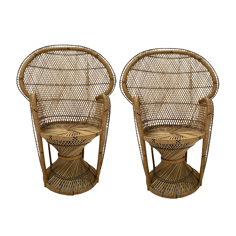 The Cicero Cane Peacock Chair Array Wedding and Event Hire