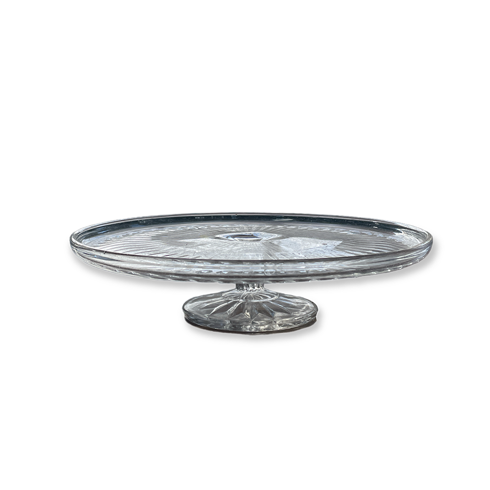 The Anmer Glass Cake Stand Array Wedding and Event Hire