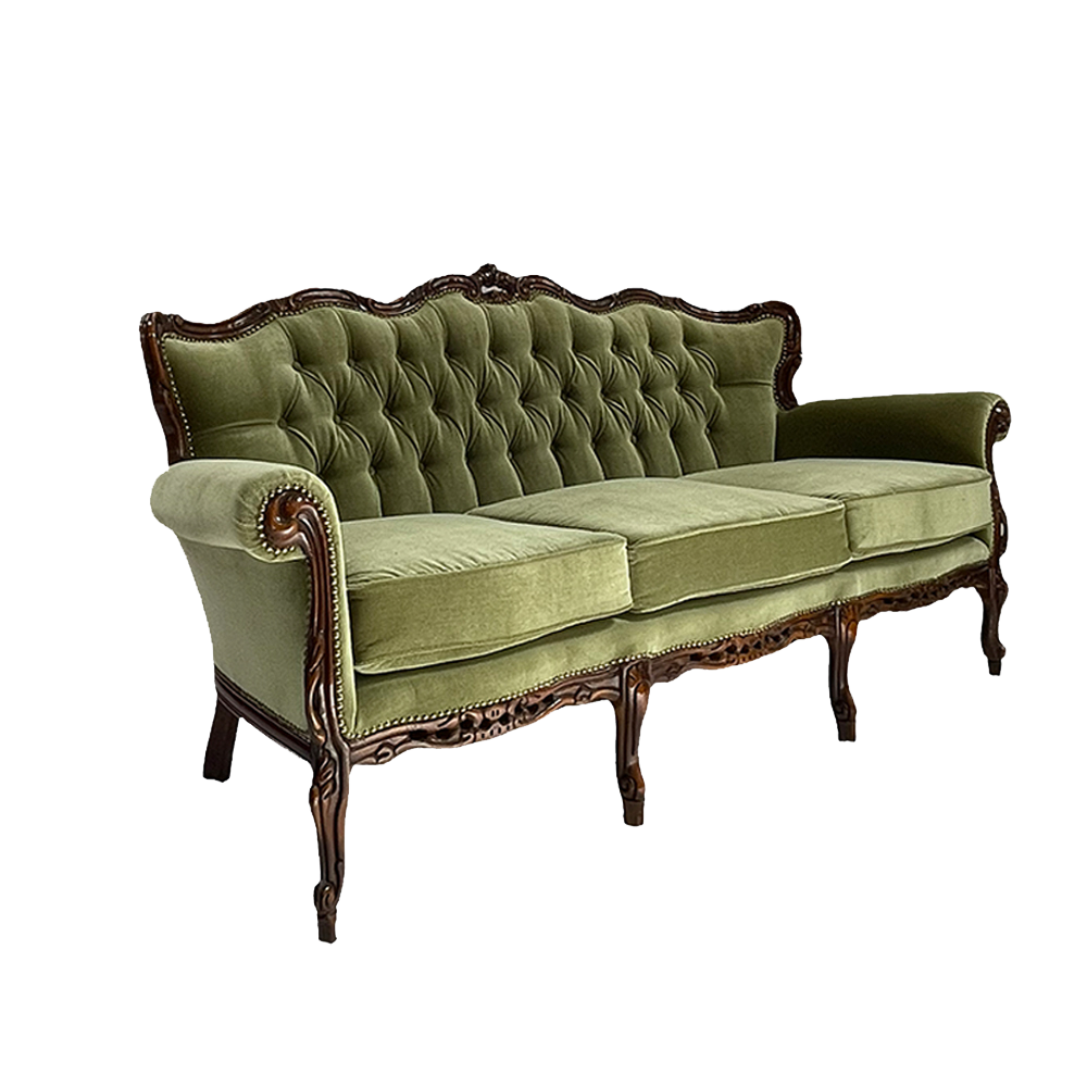 The Haxby Ornate Velvet Sofa Array Wedding and Event Hire