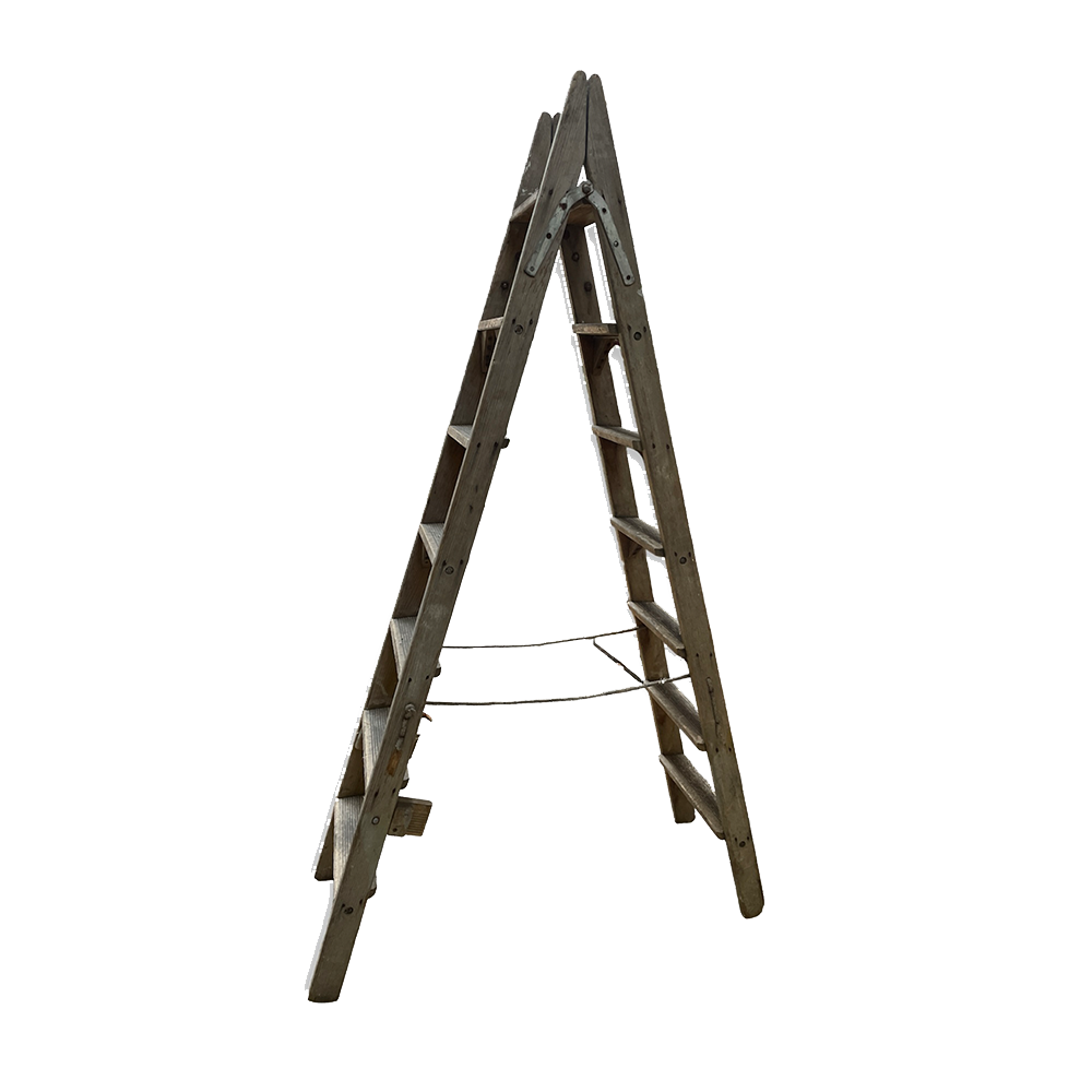The Tula Vintage Wooden Ladder Array Wedding and Event Hire