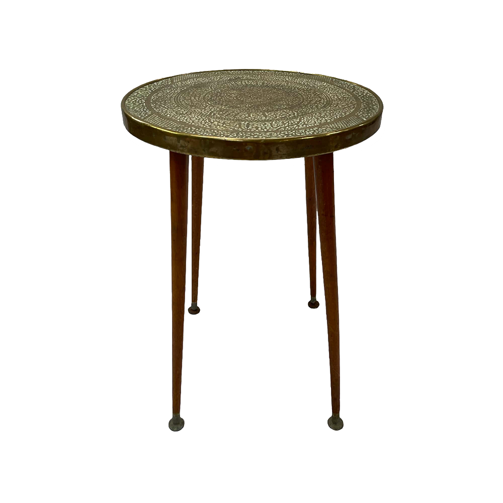 The Copley Brass Side Table Array Wedding and Event Hire