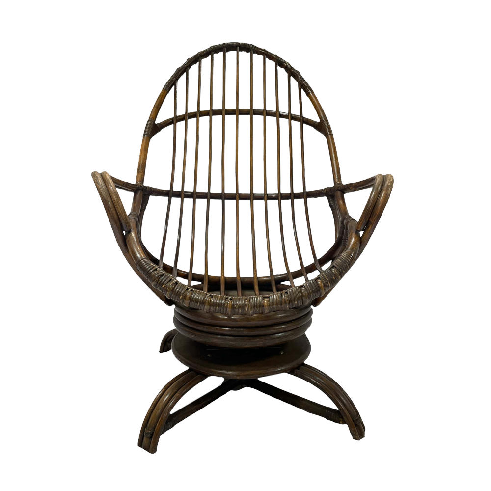 The Palatka Cane Swivel Chair Array Wedding and Event Hire