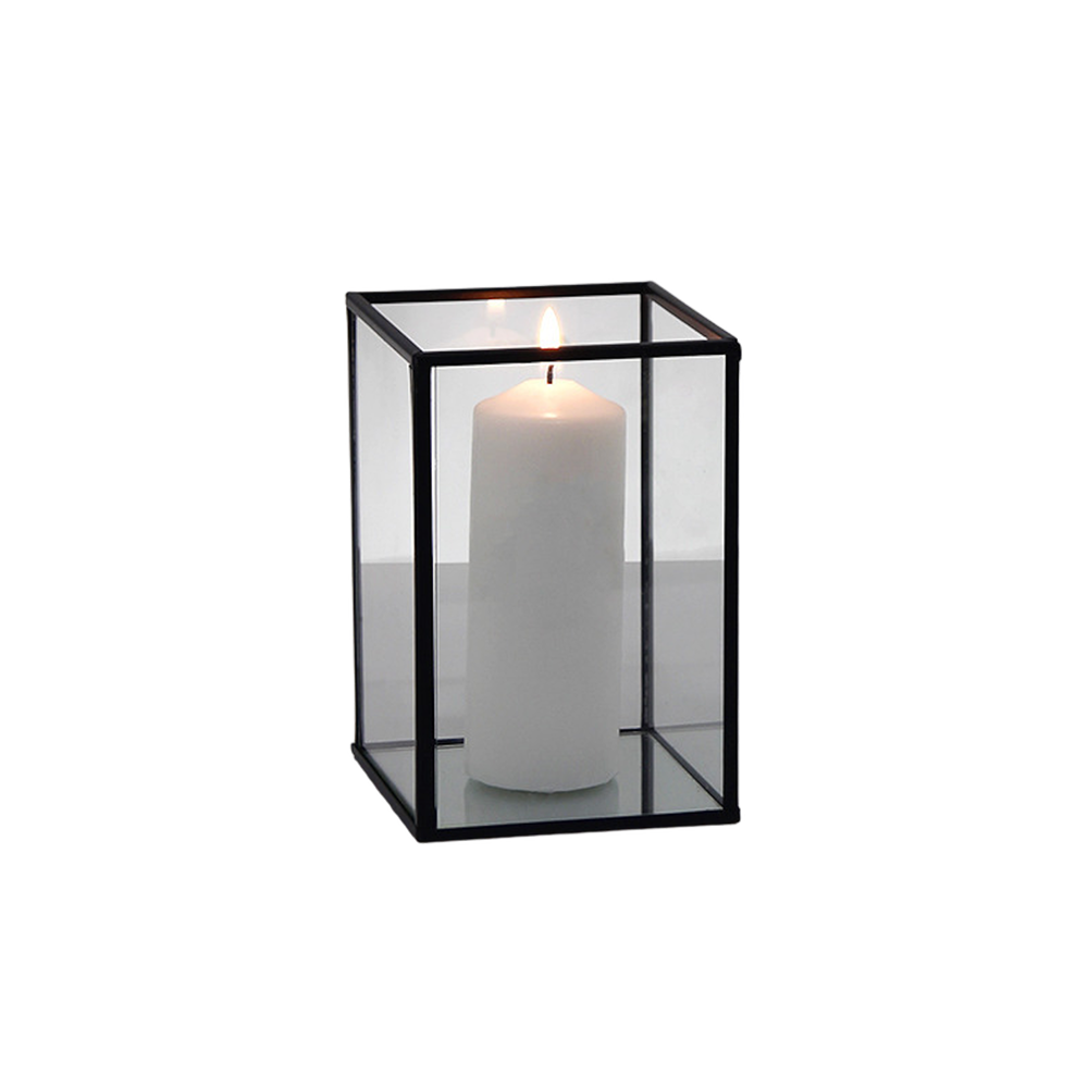 The Surby Black Box Lantern 15cm Array Wedding and Event Hire