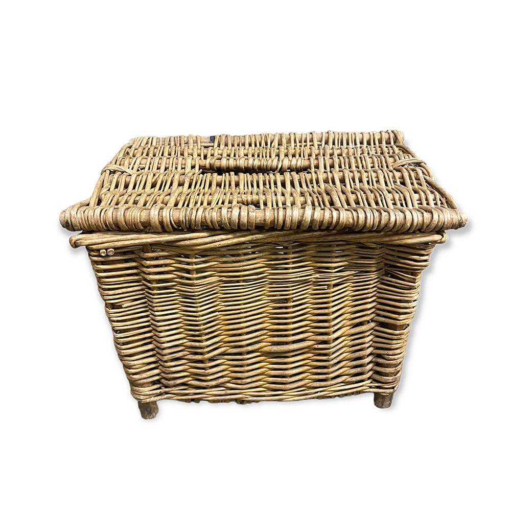 The Armet Vintage Lidded Basket Array Wedding and Event Hire