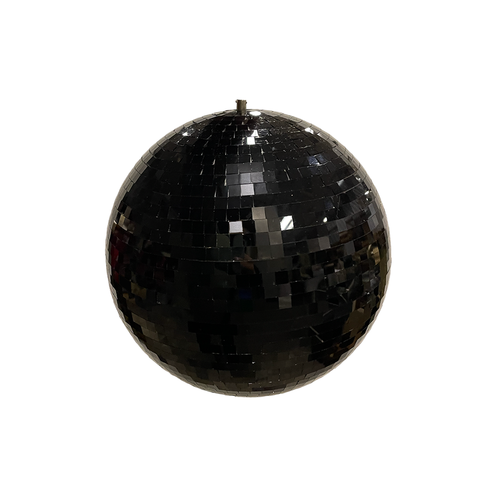 The Ozzy 30cm Black Disco Ball Array Wedding and Event Hire
