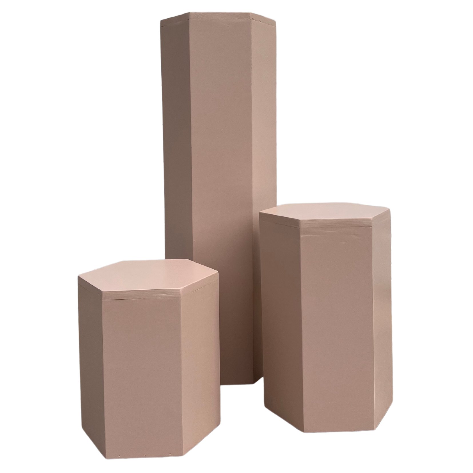 Pink Hexagon Column Set - beelavish.com
