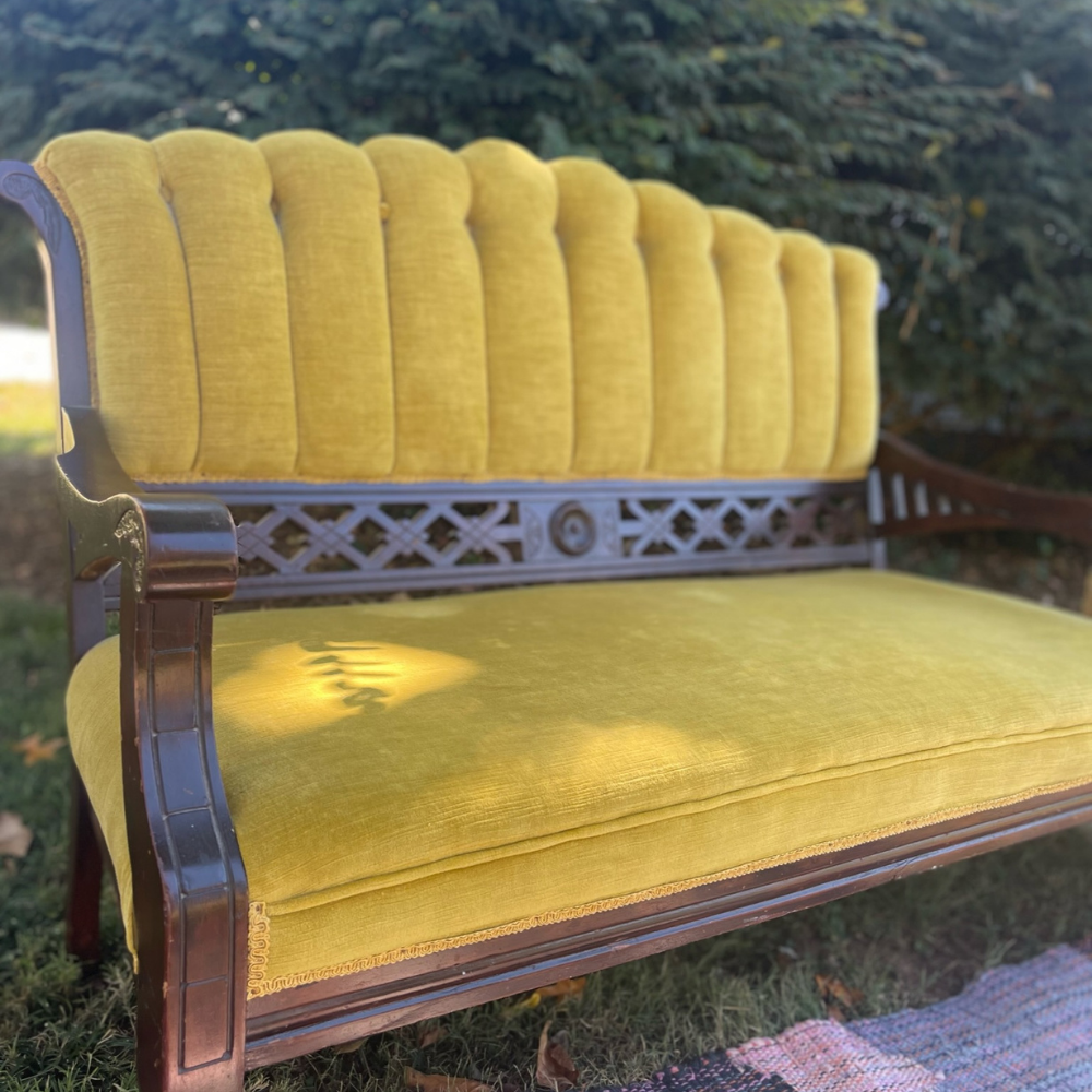 Doris Settee Be Gathered Rentals Huntsville, AL Event Rentals