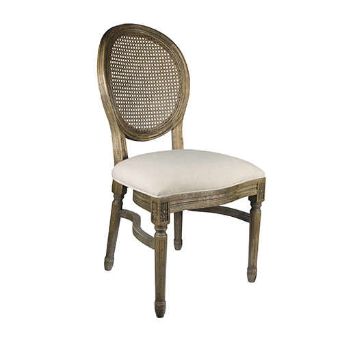 Rattan King Louis Back Side Chair