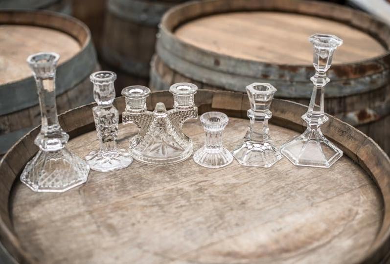 v251 mismatched crystal candle stick For the Love of Pete Salem, Oregon