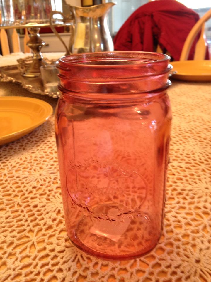 v25 blush pink mason jar quart 32oz For the Love of Pete Salem, Oregon