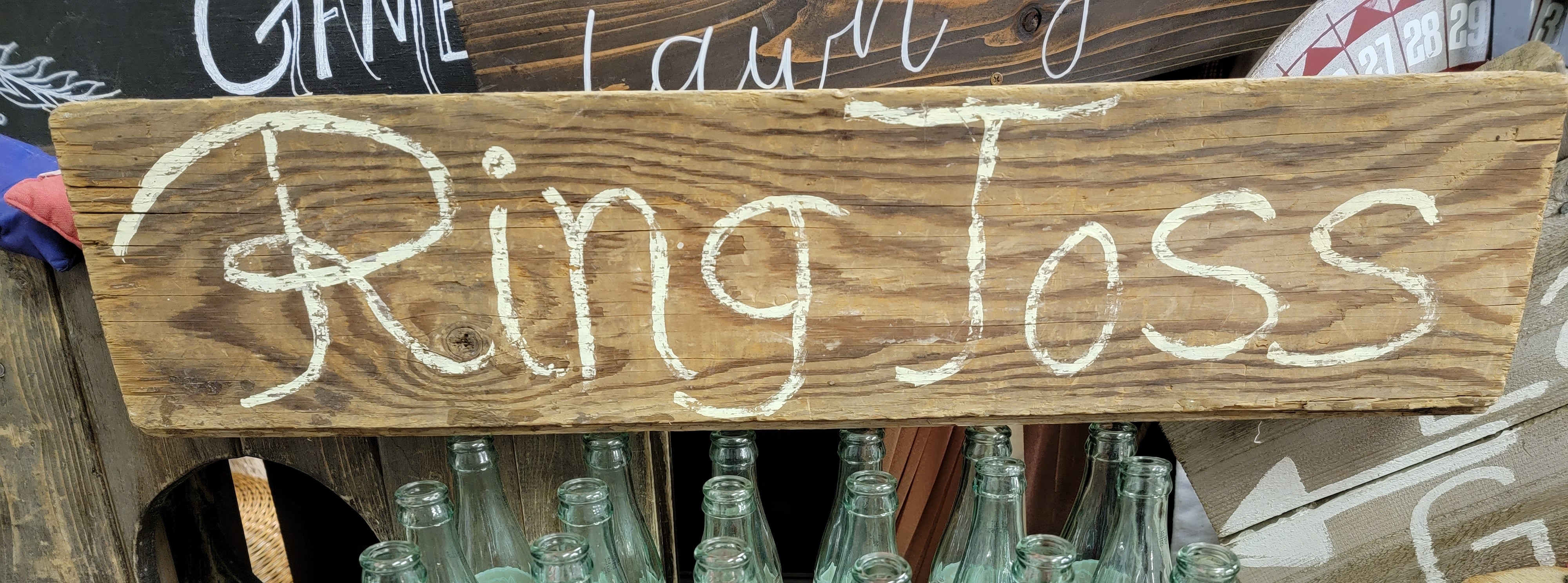 s1155 Ring Toss Sign For the Love of Pete Salem, Oregon