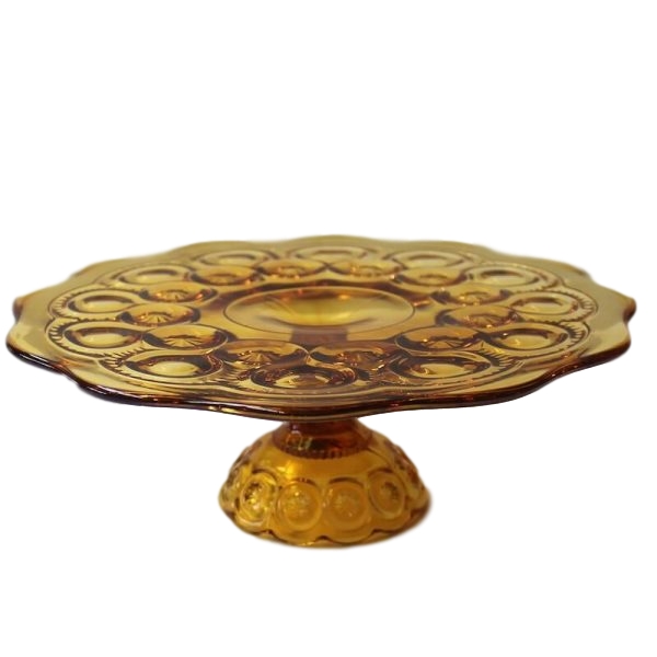 Cake Stand Amber Glass Endless Treasures
