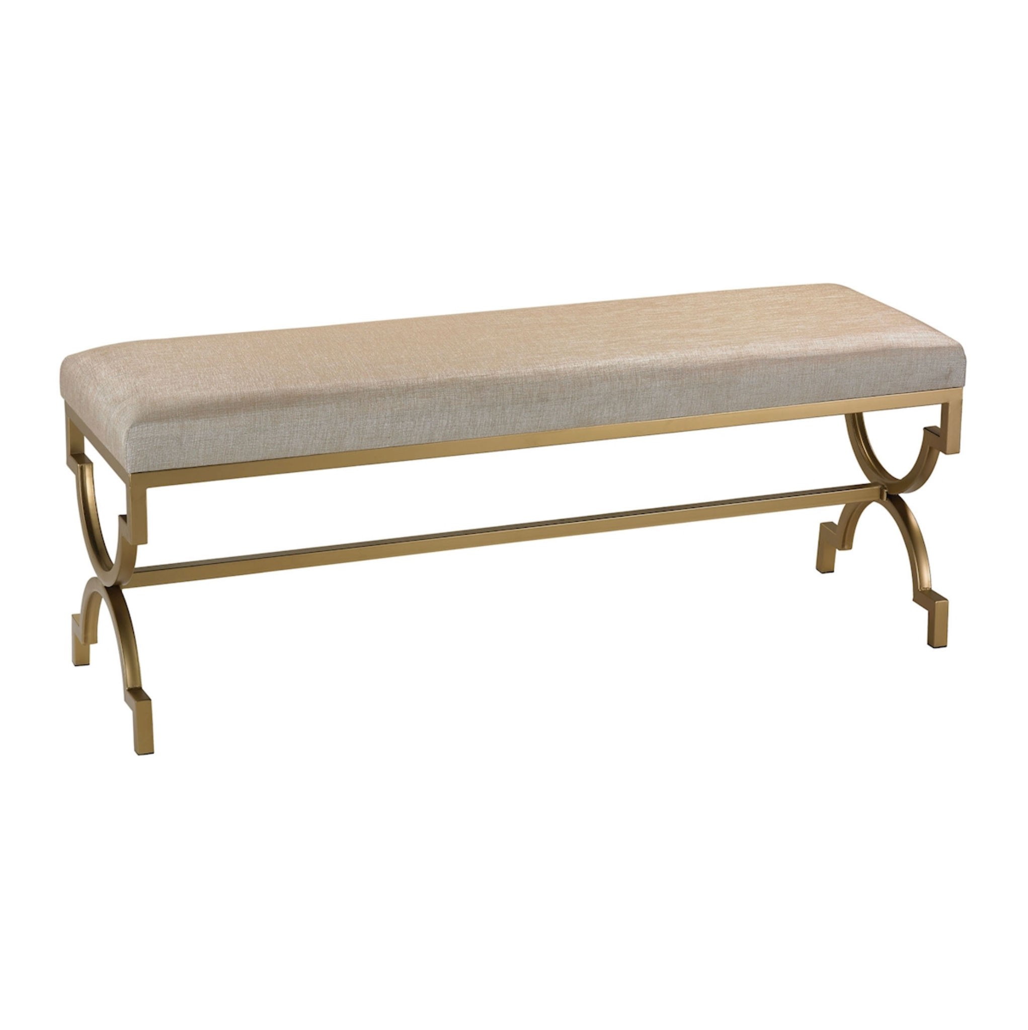 Metallic Linen Bench - Eventology