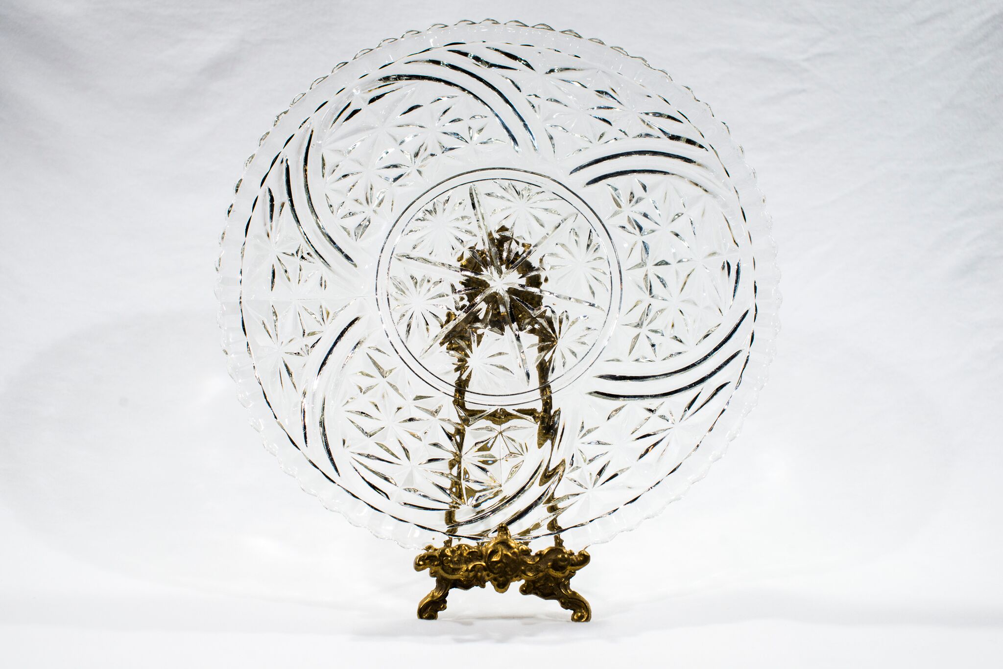 Genevieve Cake Plate Indigo Event Rentals