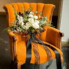 Lucy - Orange Mohair Chair