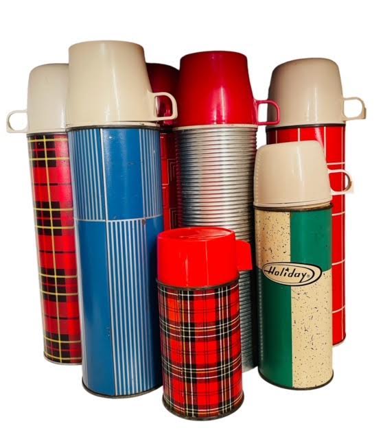 Remember how much we loved fun vintage Thermos vacuum bottles in