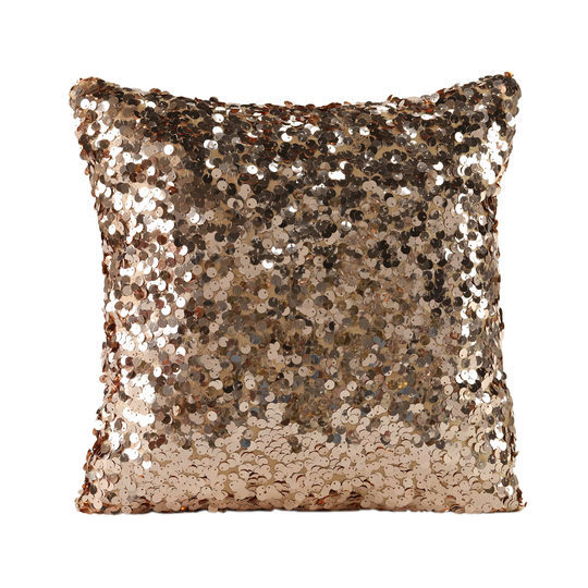 Copper sequin cushion sale