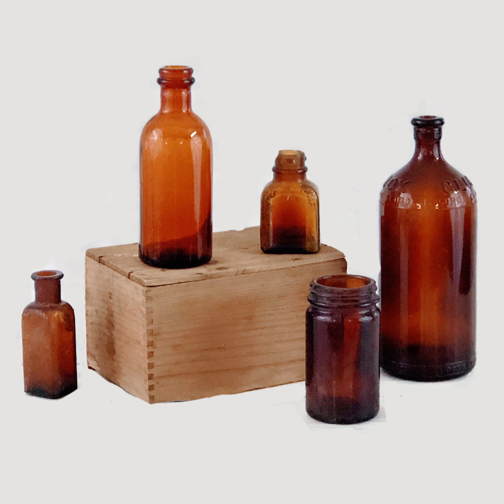 Amber Apothecary Bottles - Pretty Little Things