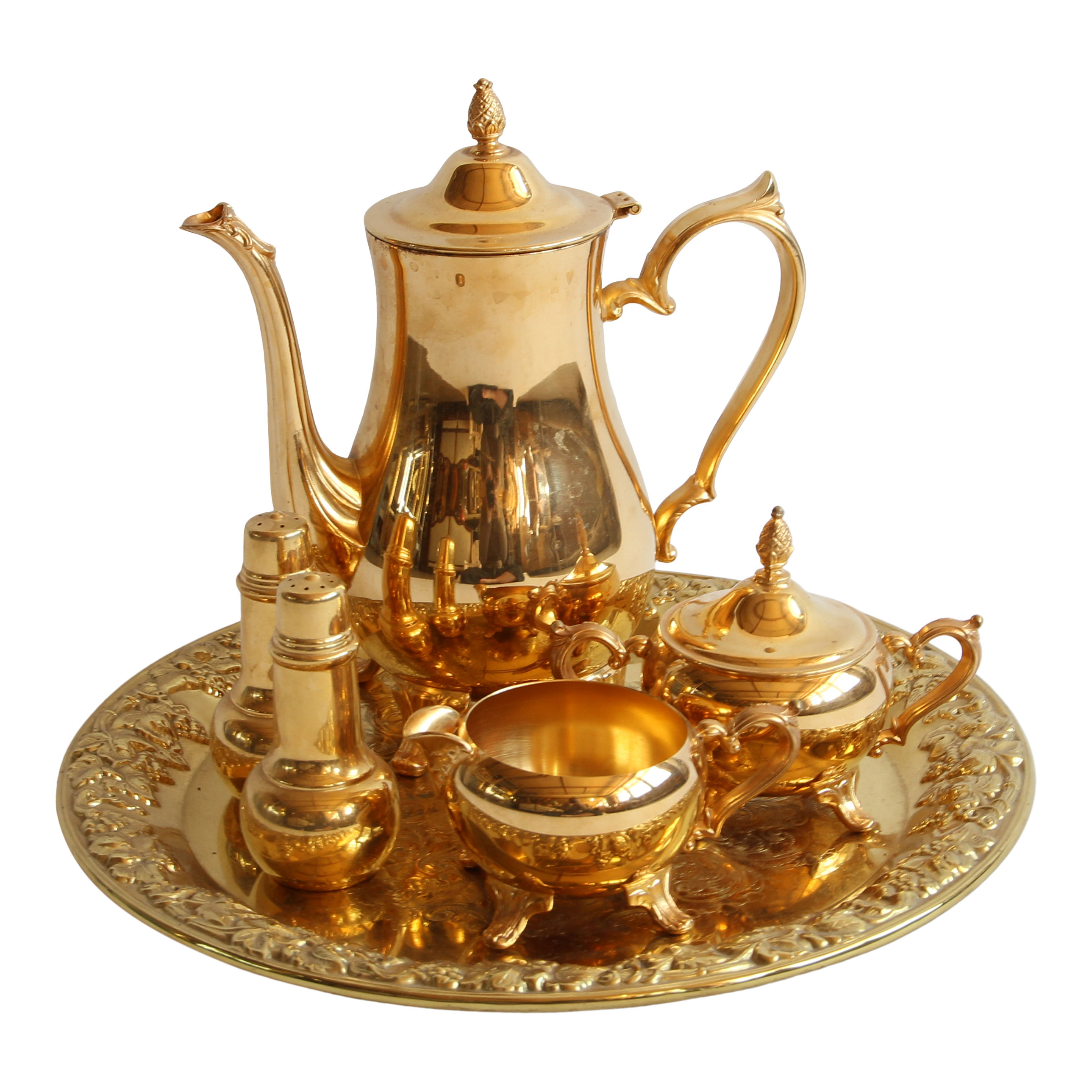 Gold Tea/Coffee Service Set Relics Rentals