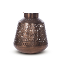 Keaton copper lantern, small