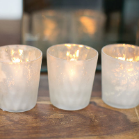 luxe matte white votives