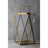 Clarisa gold lantern, large