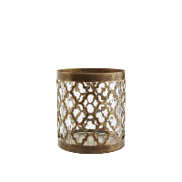 gold quatrefoil hurricanes, small