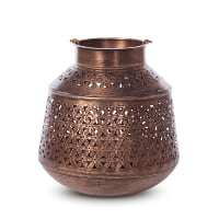 Keaton copper lantern, large