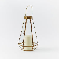 gold faceted lantern