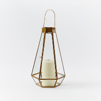 gold faceted lantern