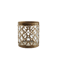 gold quatrefoil hurricanes, small