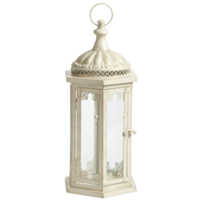 Langdon cream lantern, medium