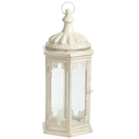 Langdon cream lantern, large
