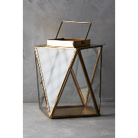 Clarisa gold lantern, medium