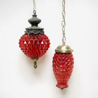 red swag lights (set of 2)