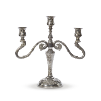 Hampton silver candelabra