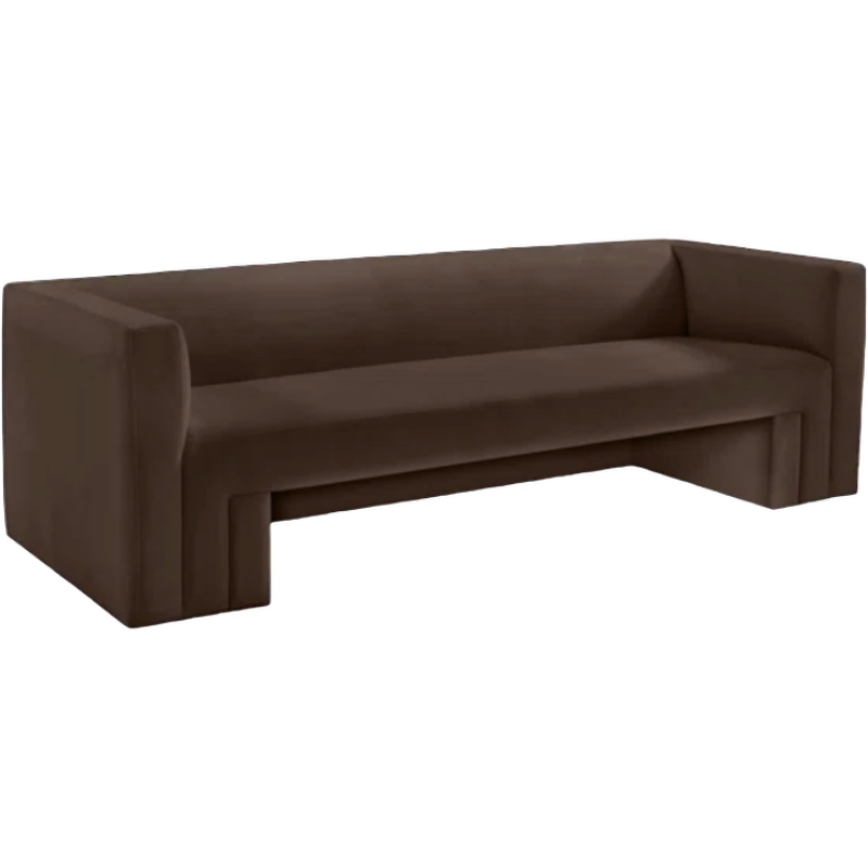 Vivian Sofa (Brown) Tailored Events Furniture Rentals Atlanta & Birmingham GA