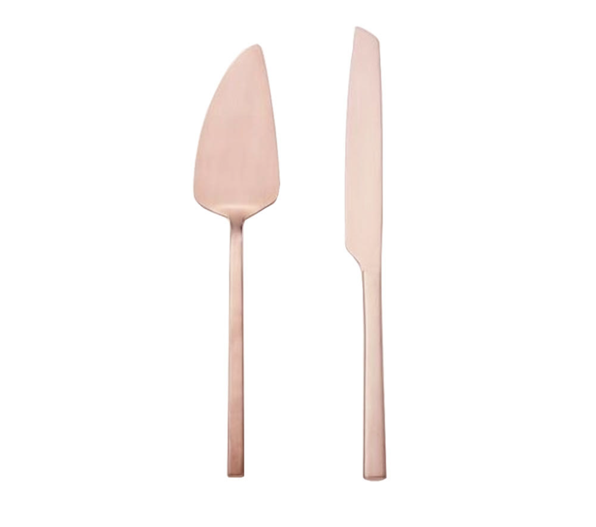 Rose gold cake serving set sale