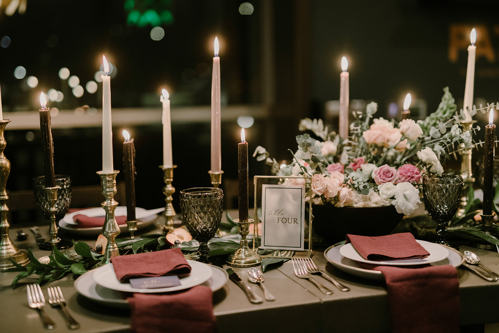 Brass Candle Holders Indigo Event Rentals