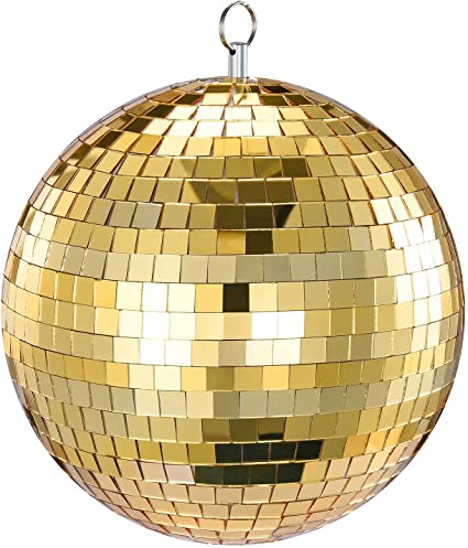 Golden disco ball