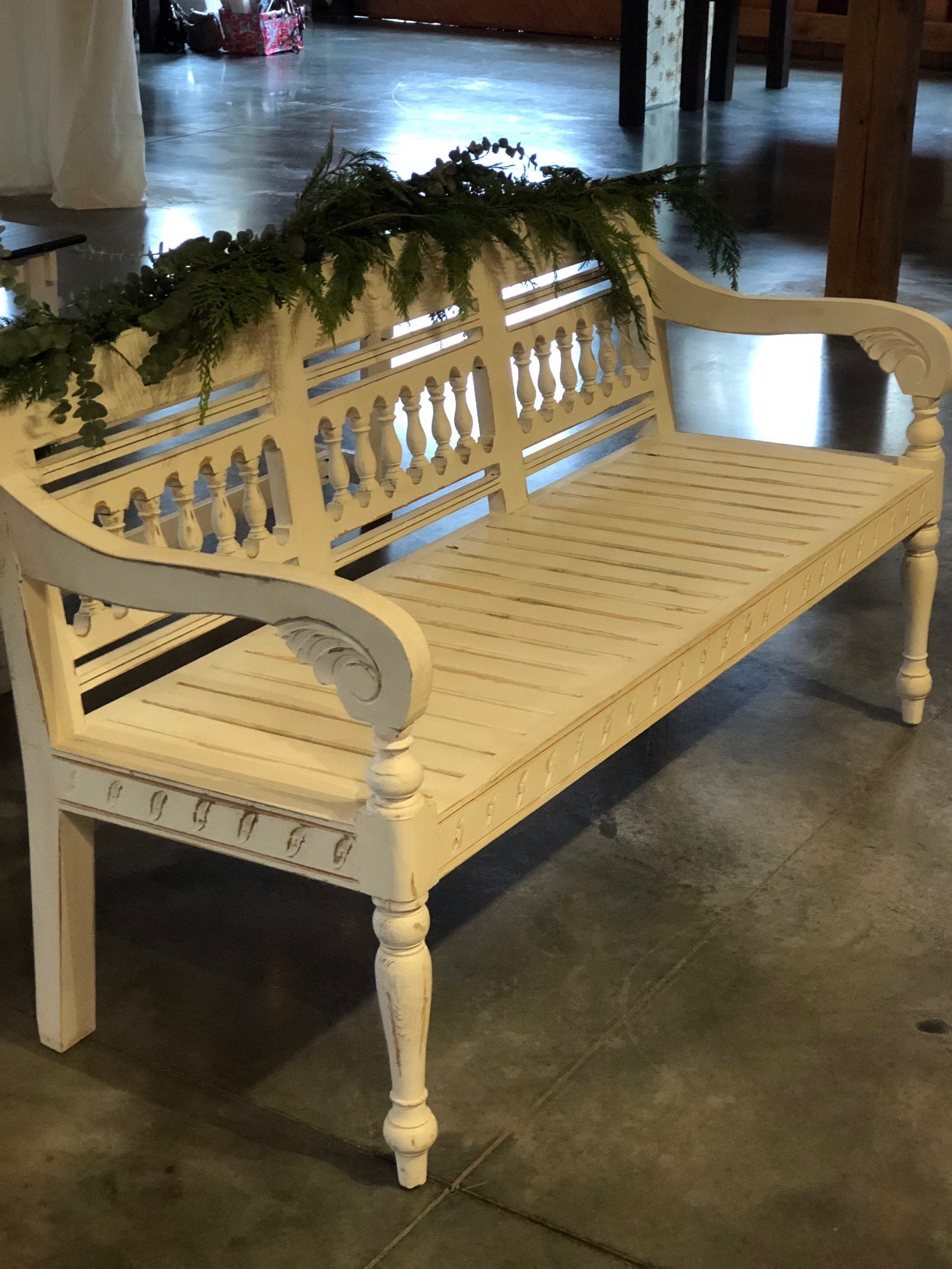 French Country Bench The Vintage Rental Company